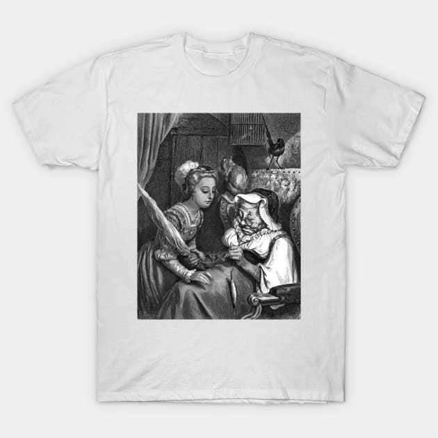 The Princess and the Spindle -Gustave Dore, Sleeping Beauty T-Shirt by forgottenbeauty